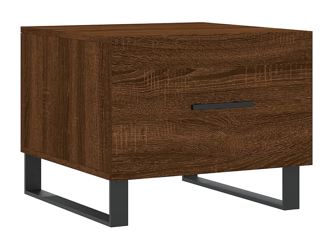 Table basse Chêne marron 50x50x40 cm Bois d'ingénierie
