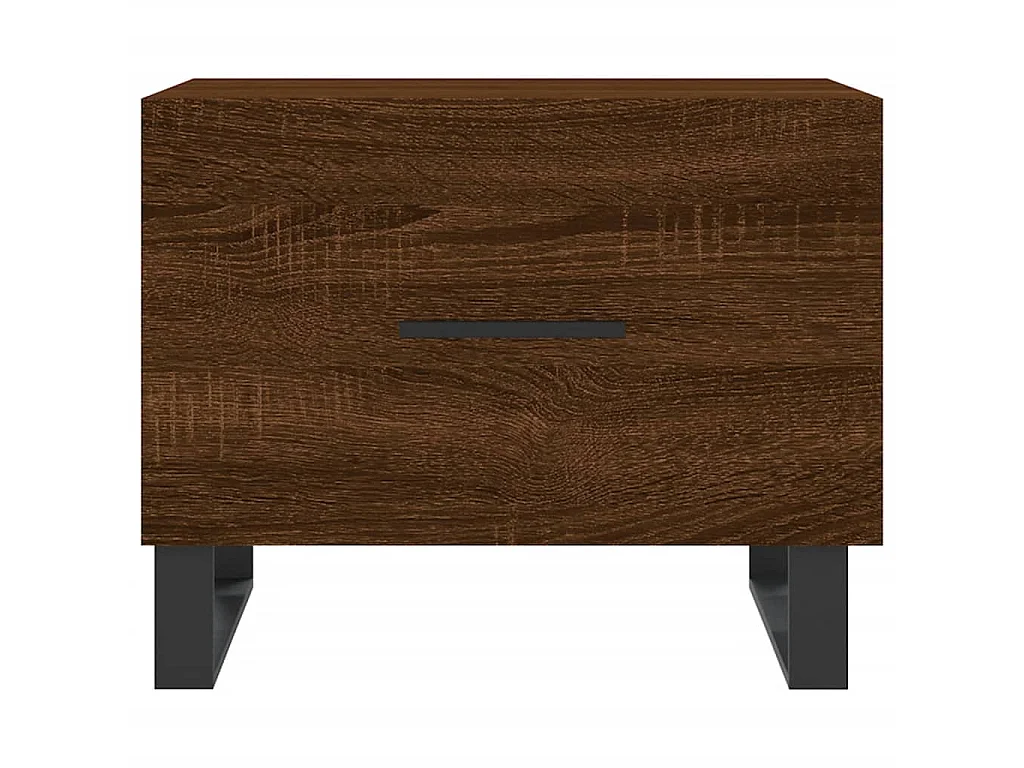 Tavolino da Salotto Rovere Marrone 50x50x40cm Legno Multistrato