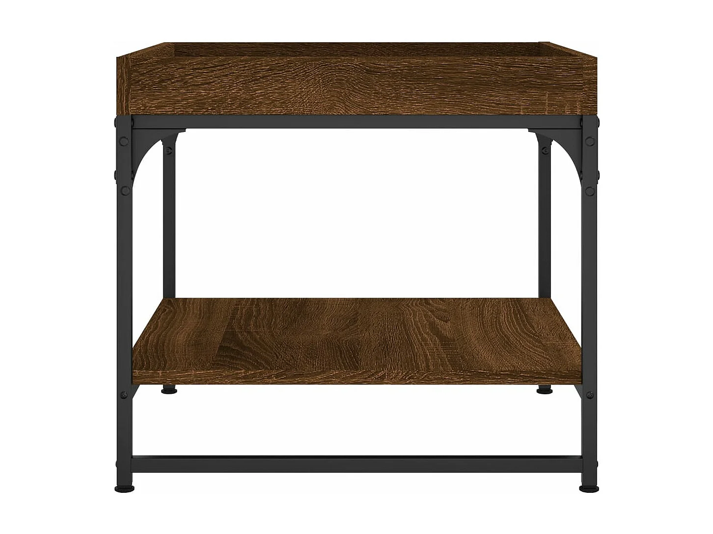 Salontafel 49,5x49,5x45 cm bewerkt hout bruin eikenkleur