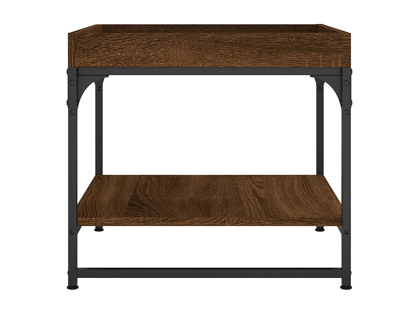 Table basse chêne marron 49,5x49,5x45 cm bois d'ingénierie