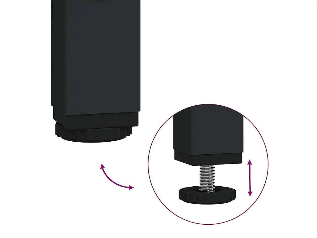 Table basse chêne fumé 49,5x49,5x45 cm bois d'ingénierie