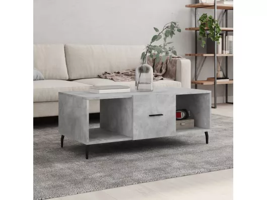 Kauf Unique Couchtisch Betongrau 102x50x40 cm Holzwerkstoff