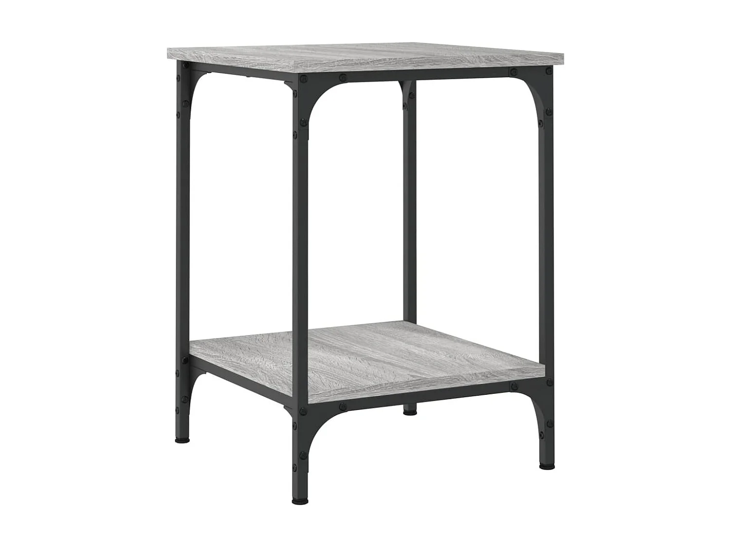 Table basse sonoma gris 40x40x55 cm bois d'ingénierie