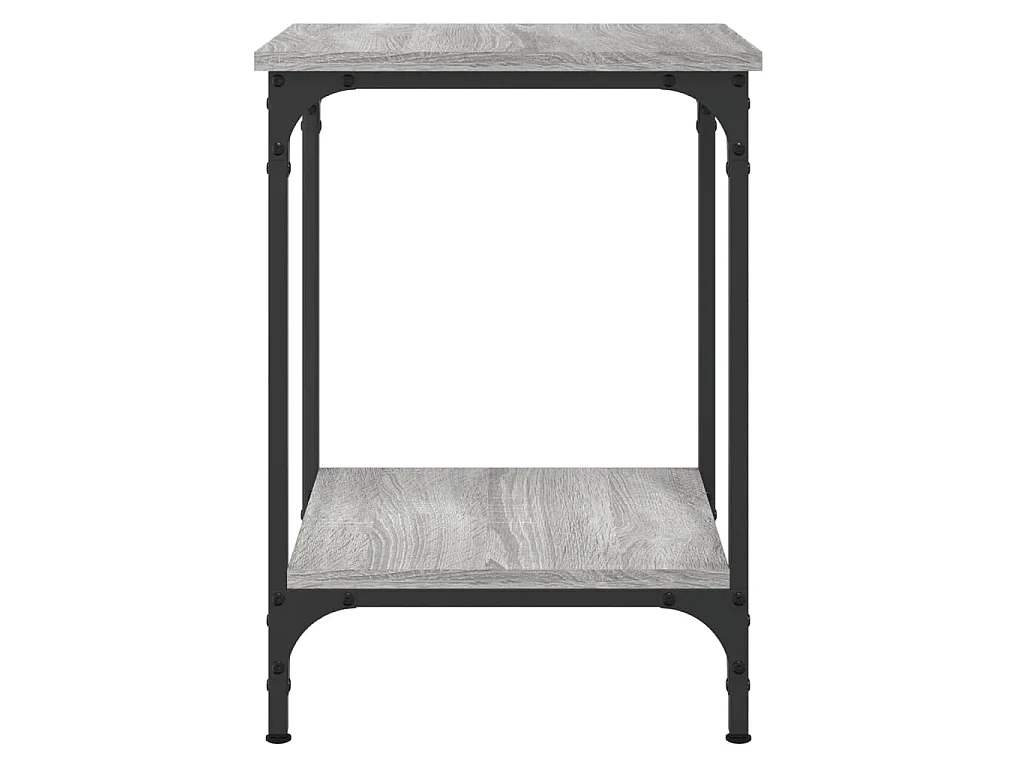 Table basse sonoma gris 40x40x55 cm bois d'ingénierie