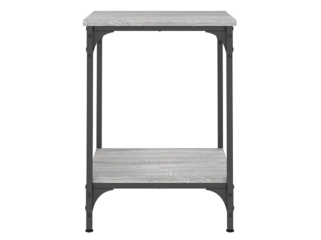 Table basse sonoma gris 40x40x55 cm bois d'ingénierie