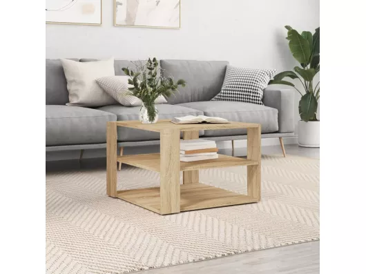 Kauf Unique Couchtisch Sonoma-Eiche 59,5x59,5x40 cm Holzwerkstoff