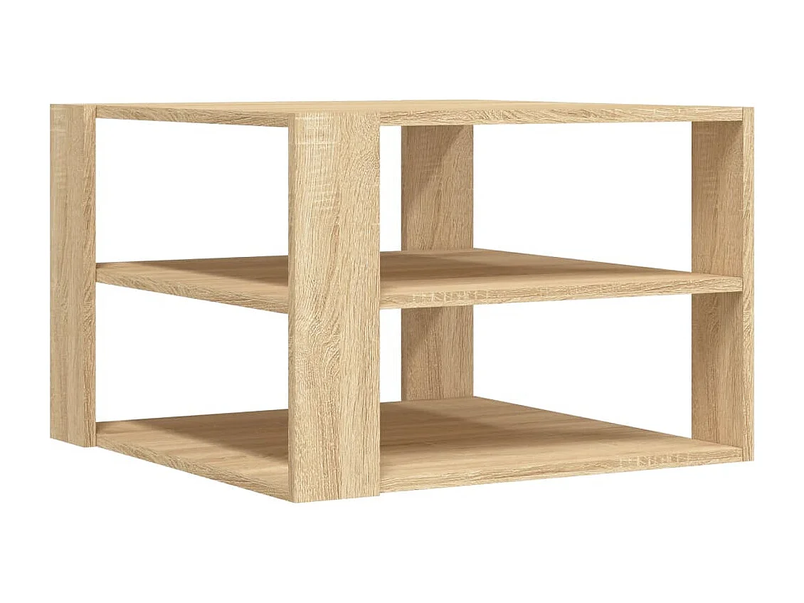 Table basse chêne sonoma 58x58x40 cm bois d'ingénierie