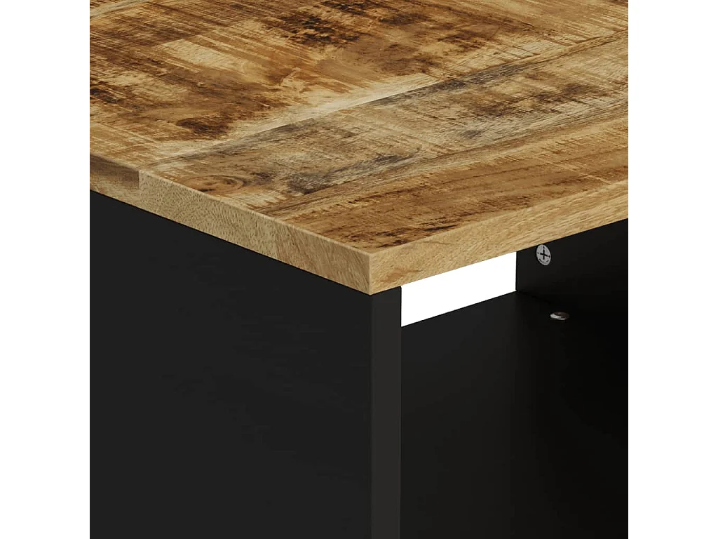 Mesa de centro 60x50x40 cm madeira de mangueira maciça