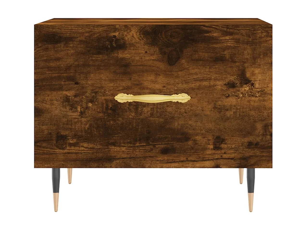 Tavolino da Salotto Rovere Fumo 50x50x40 cm Legno Multistrato