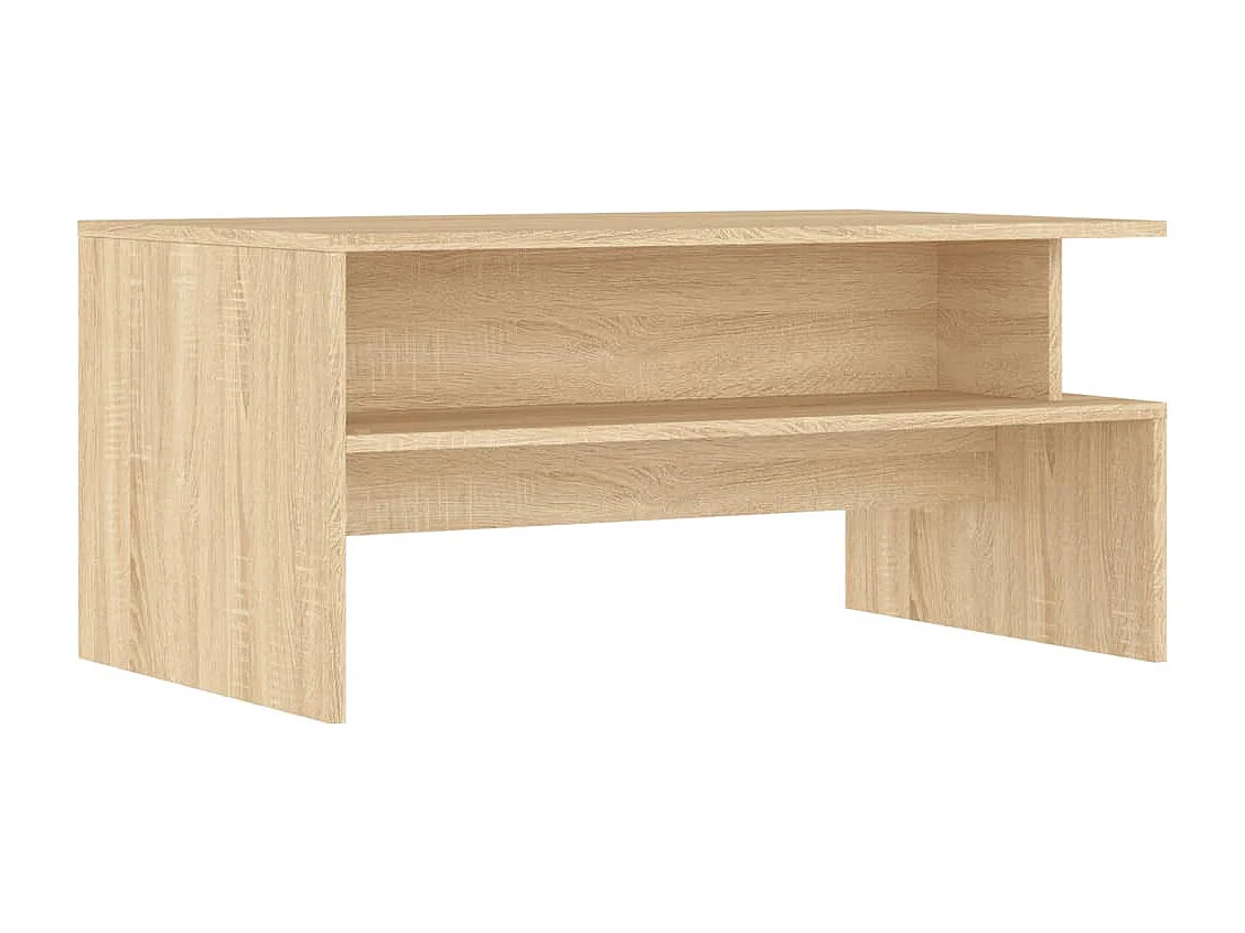 Table basse chêne sonoma 90x55x42,5 cm bois d'ingénierie