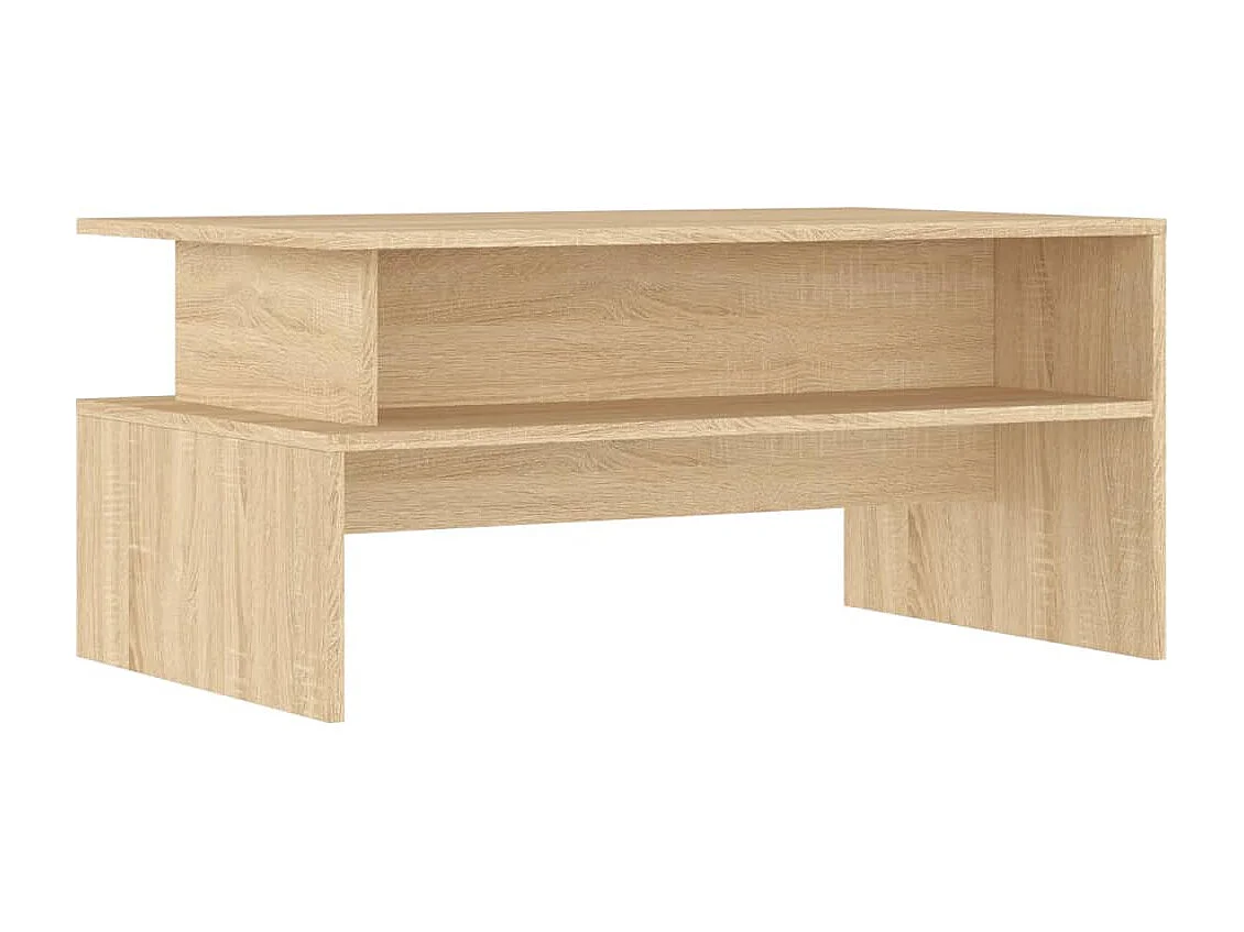 Table basse chêne sonoma 90x55x42,5 cm bois d'ingénierie