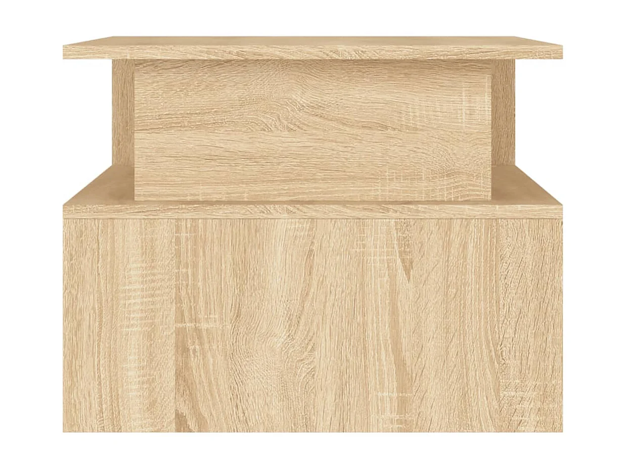 Table basse chêne sonoma 90x55x42,5 cm bois d'ingénierie