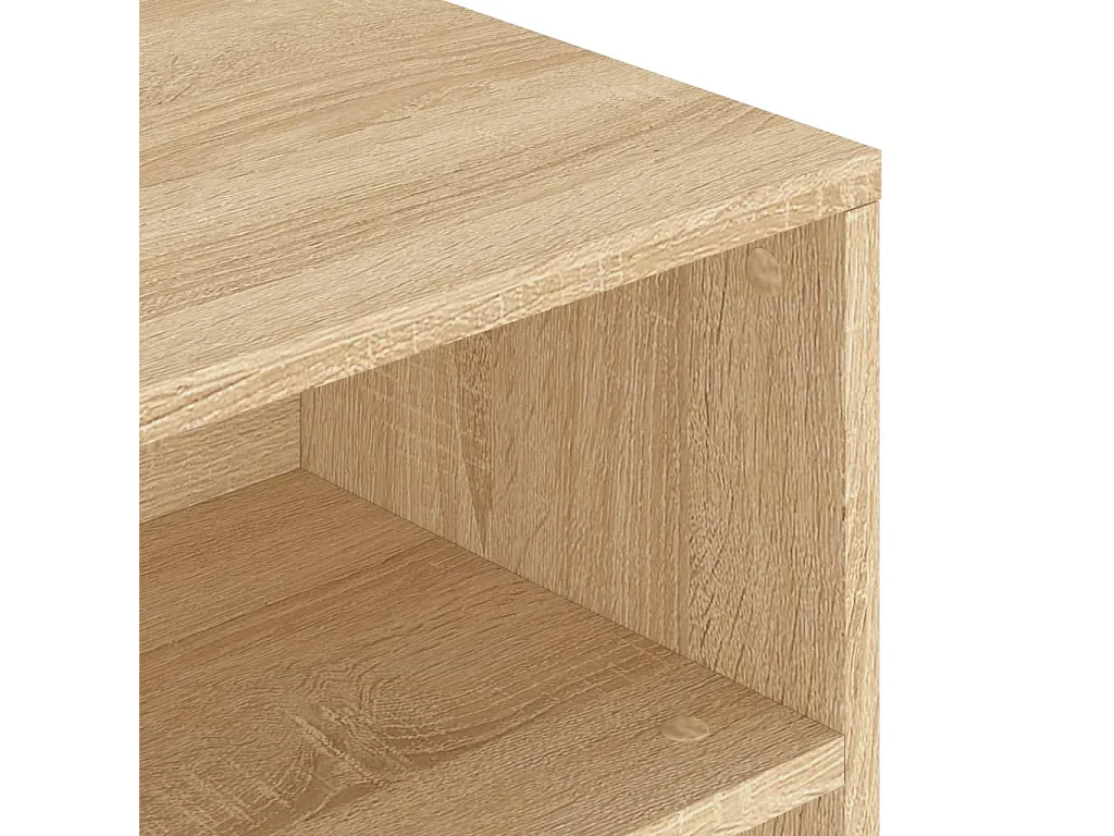 Table basse chêne sonoma 90x55x42,5 cm bois d'ingénierie
