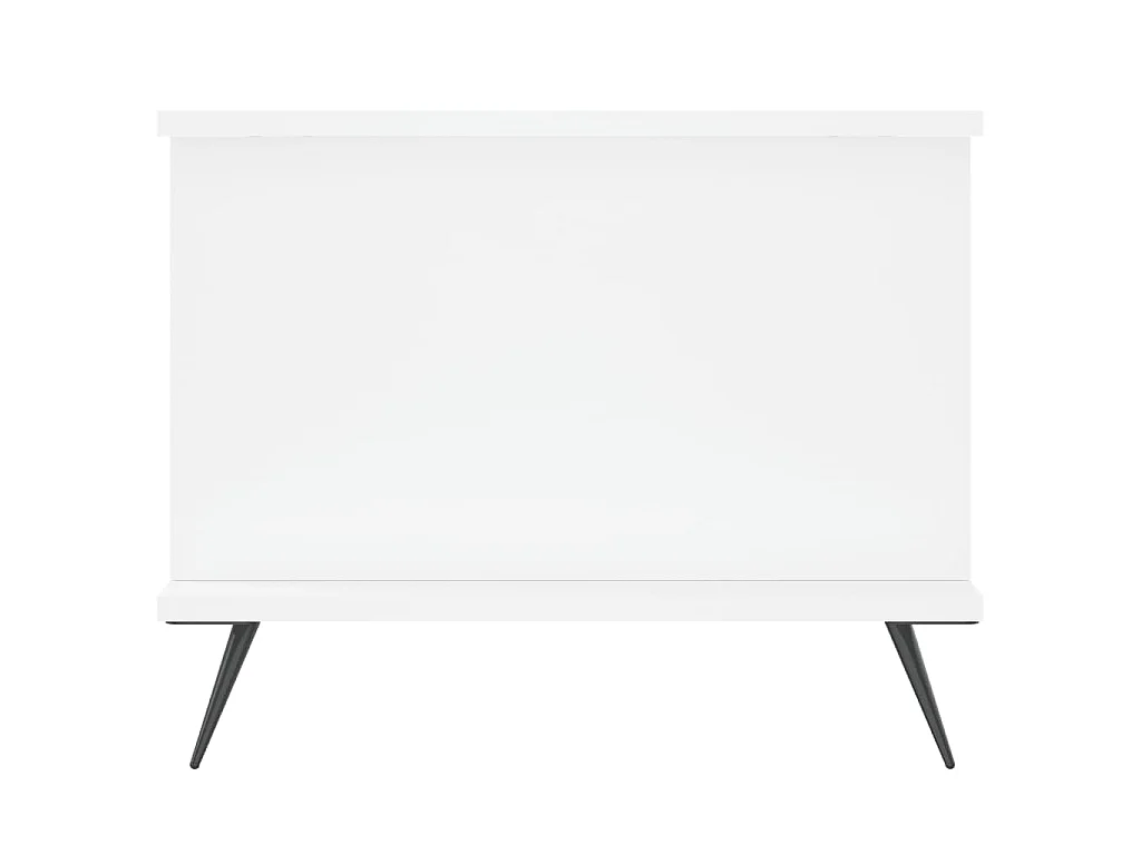 Table basse blanc 90x50x40 cm bois d'ingénierie