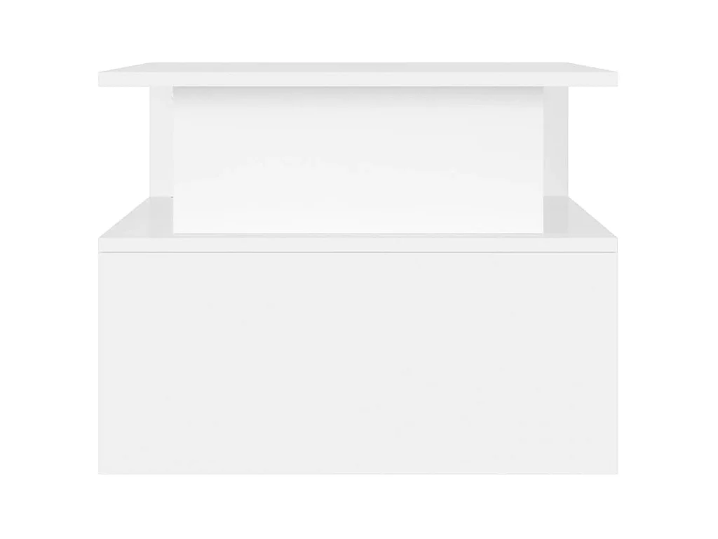 Tavolino da Salotto Bianco 90x55x42,5 cm in Legno Multistrato