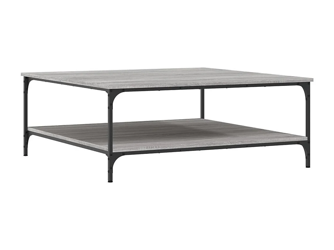 Mesa de centro 100x100x40 cm derivados de madeira cinza sonoma