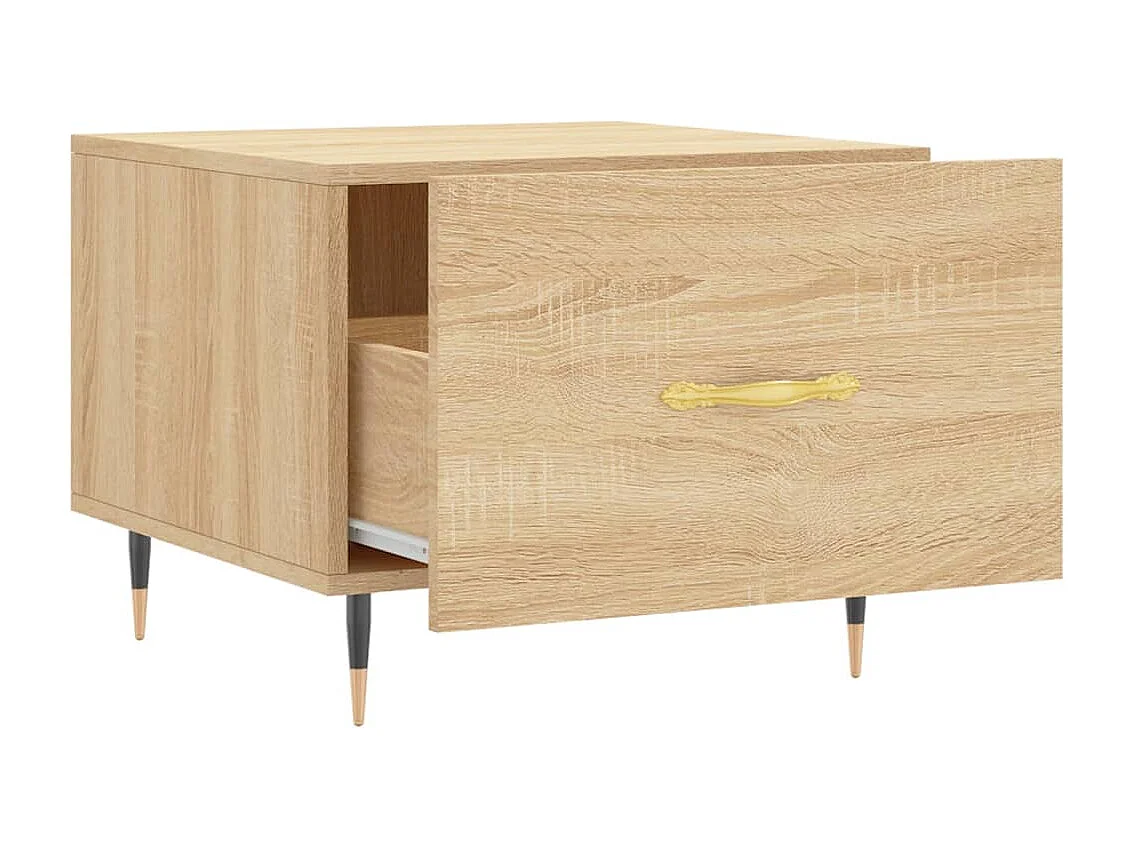 Table basse Chêne sonoma 50x50x40 cm Bois d'ingénierie