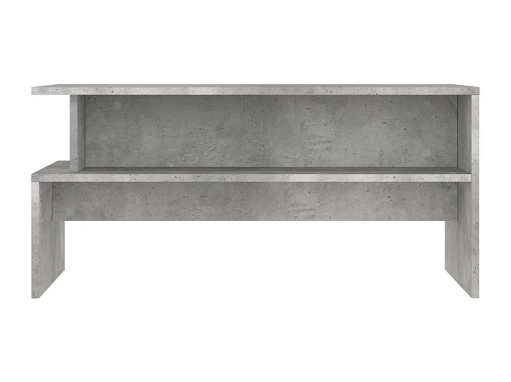 Table basse gris béton 90x55x42,5 cm bois d'ingénierie