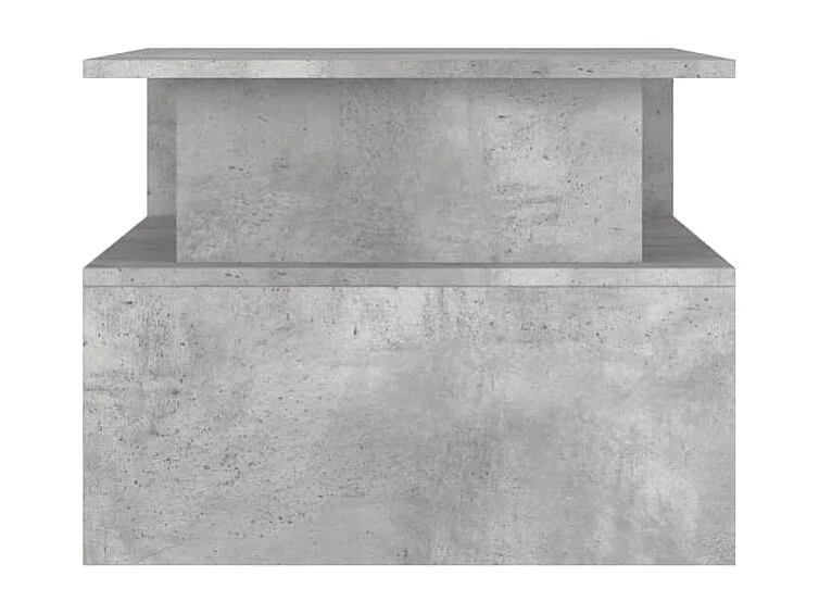 Table basse gris béton 90x55x42,5 cm bois d'ingénierie