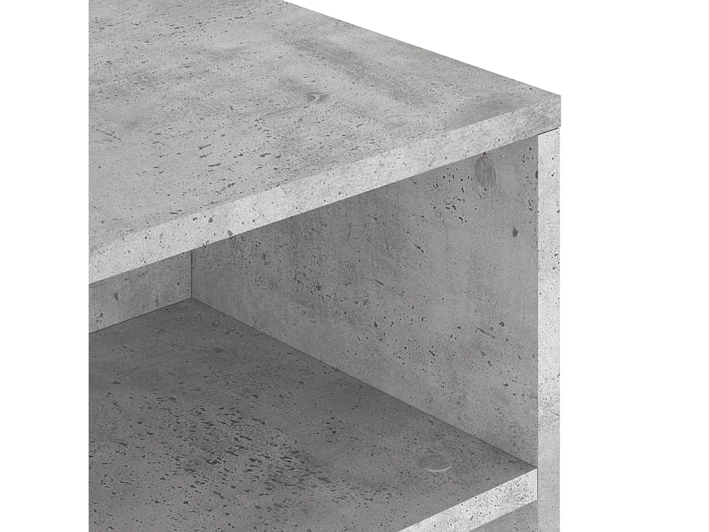 Table basse gris béton 90x55x42,5 cm bois d'ingénierie