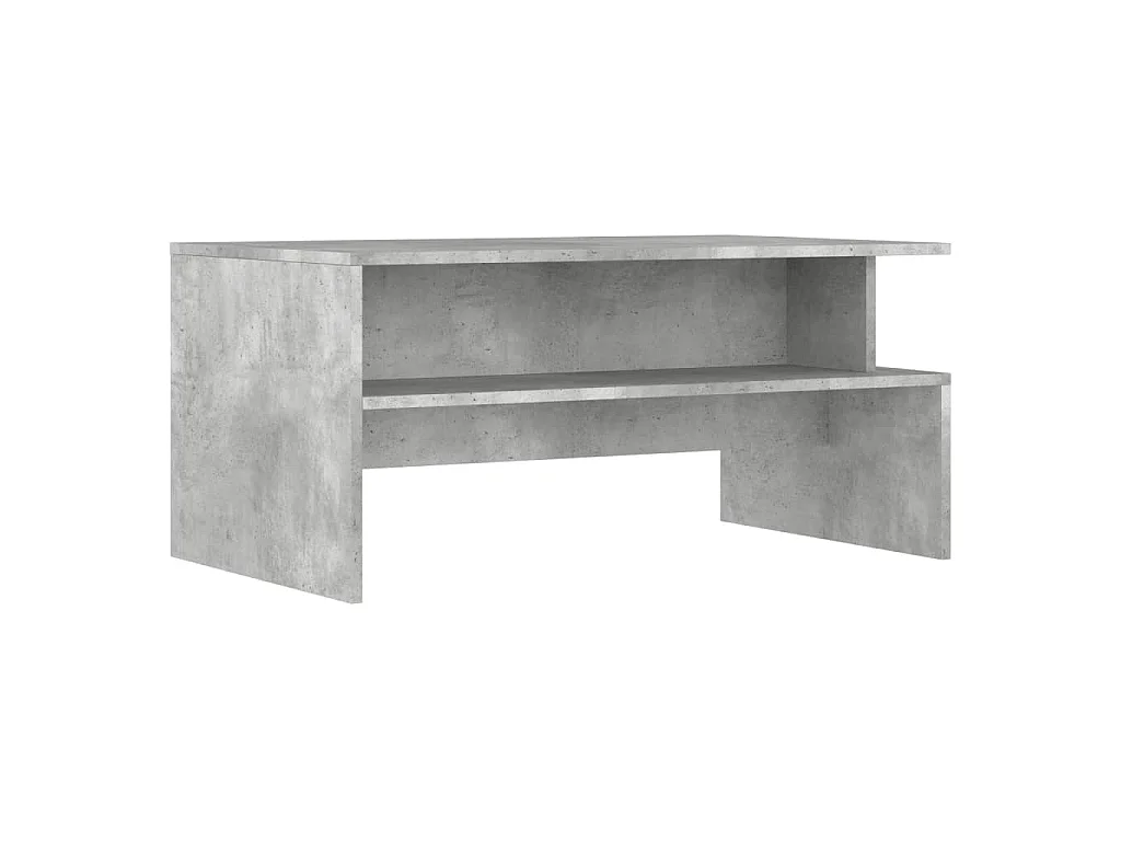 Mesa de centro 90x55x42,5 cm derivados de madeira cinza cimento