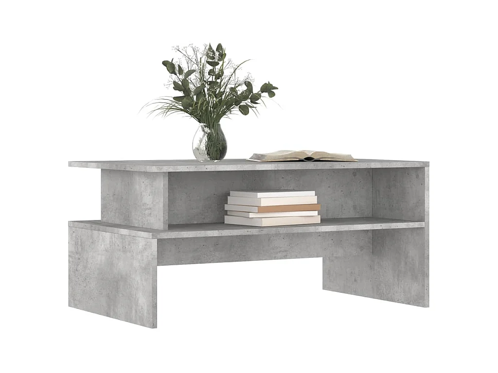 Mesa de centro 90x55x42,5 cm derivados de madeira cinza cimento
