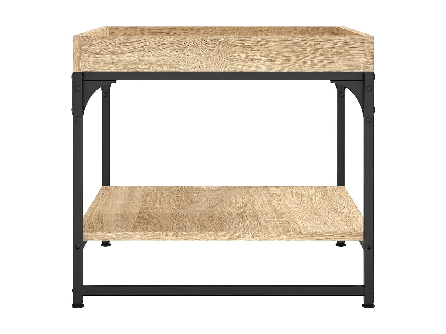 Mesa de centro madera ingeniería roble Sonoma 49,5x49,5x45 cm