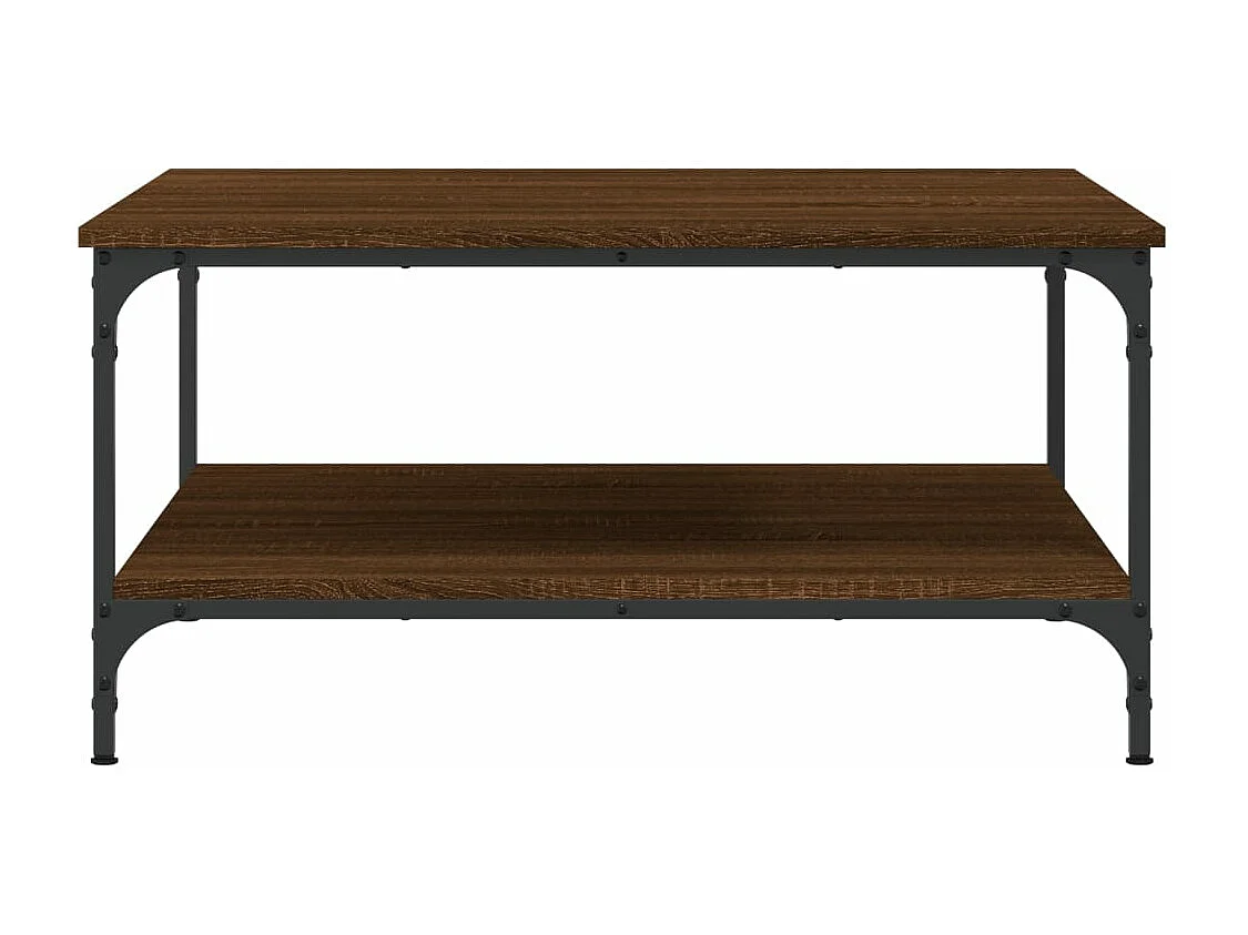 Couchtisch Braun Eichen-Optik 80x80x40 cm Holzwerkstoff