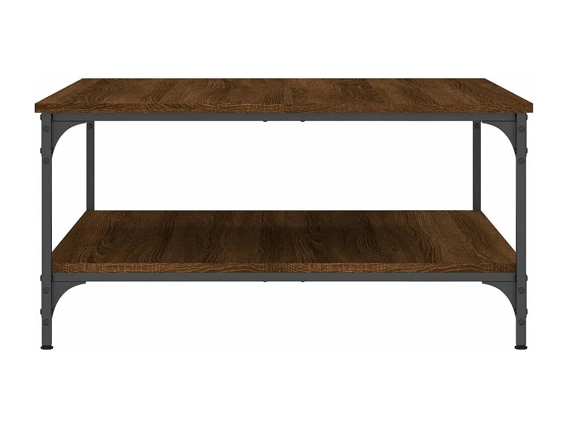 Couchtisch Braun Eichen-Optik 80x80x40 cm Holzwerkstoff