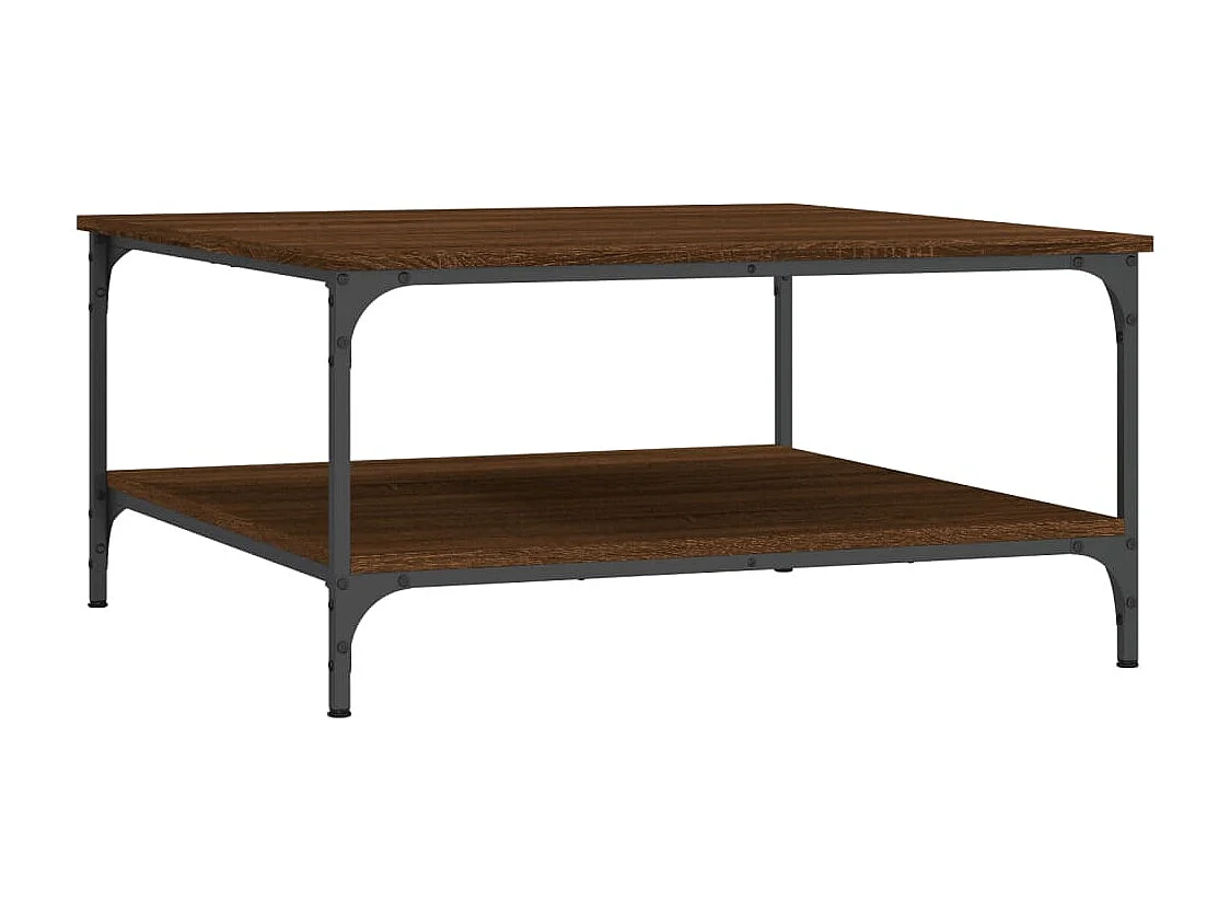 Couchtisch Braun Eichen-Optik 80x80x40 cm Holzwerkstoff