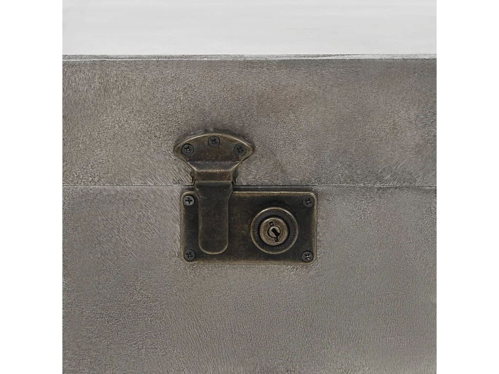 Table basse MDF et aluminium 102x51x47,5 cm