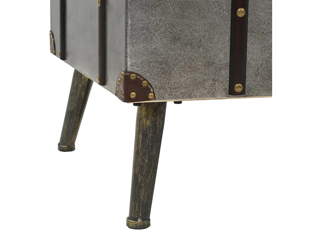 Couchtisch MDF und Aluminium 102x51x47,5 cm