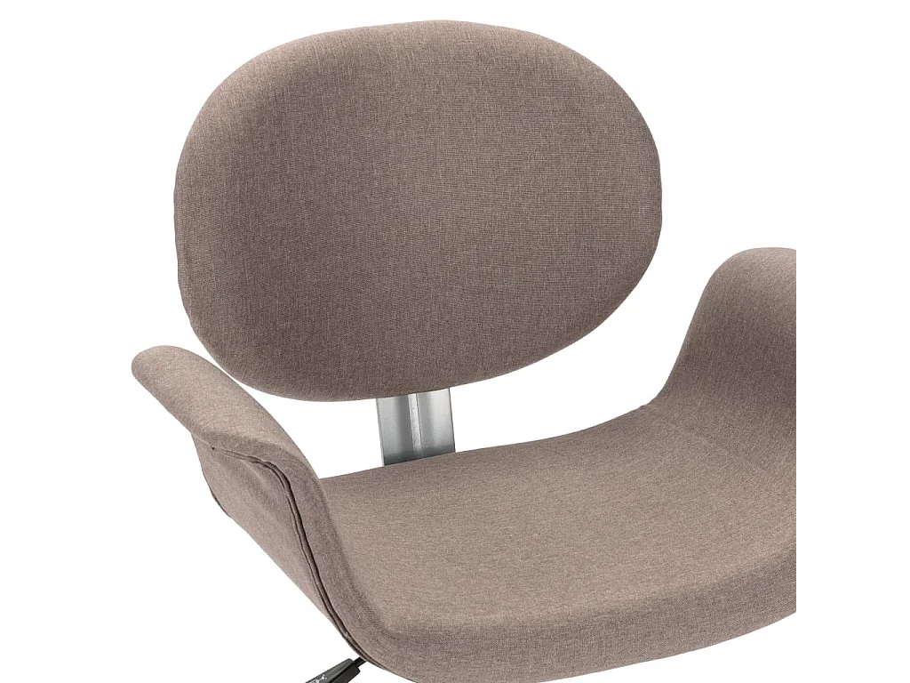 Kantoorstoel draaibaar stof taupe