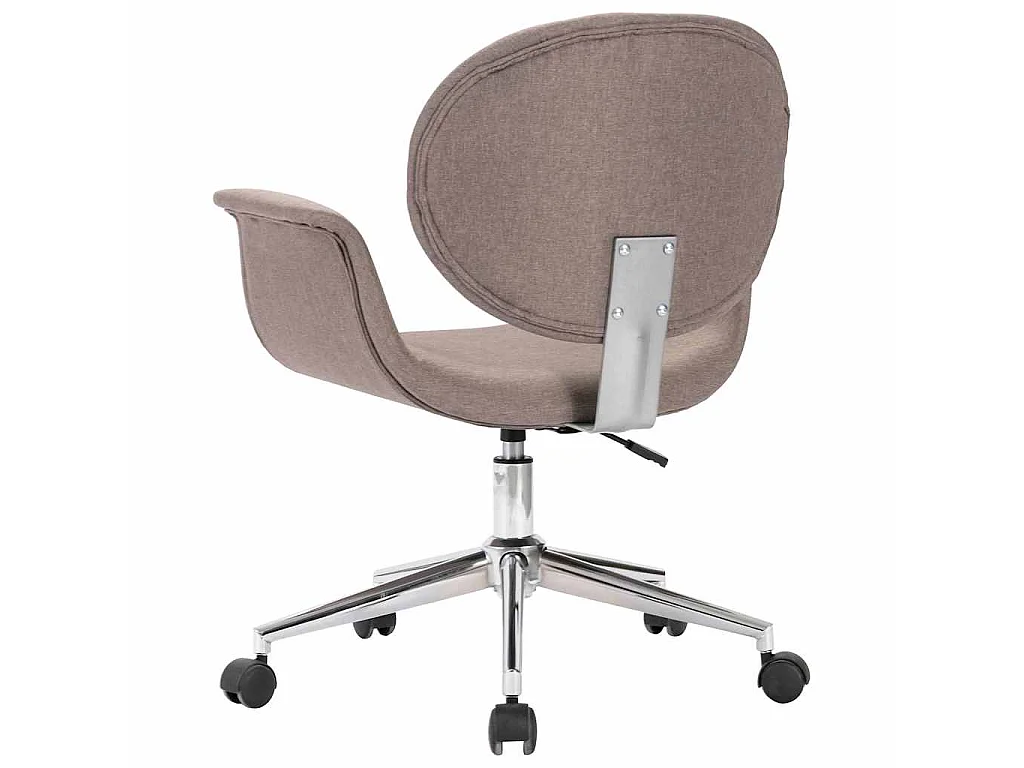 Sedia da Ufficio Girevole Grigio Talpa in Tessuto