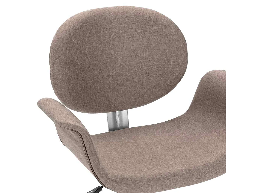 Sedia da Ufficio Girevole Grigio Talpa in Tessuto