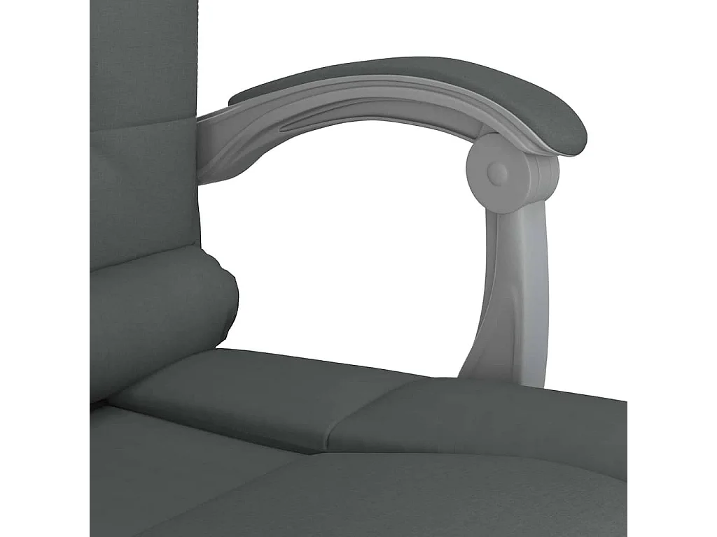 Fauteuil de massage inclinable de bureau Gris foncé Tissu