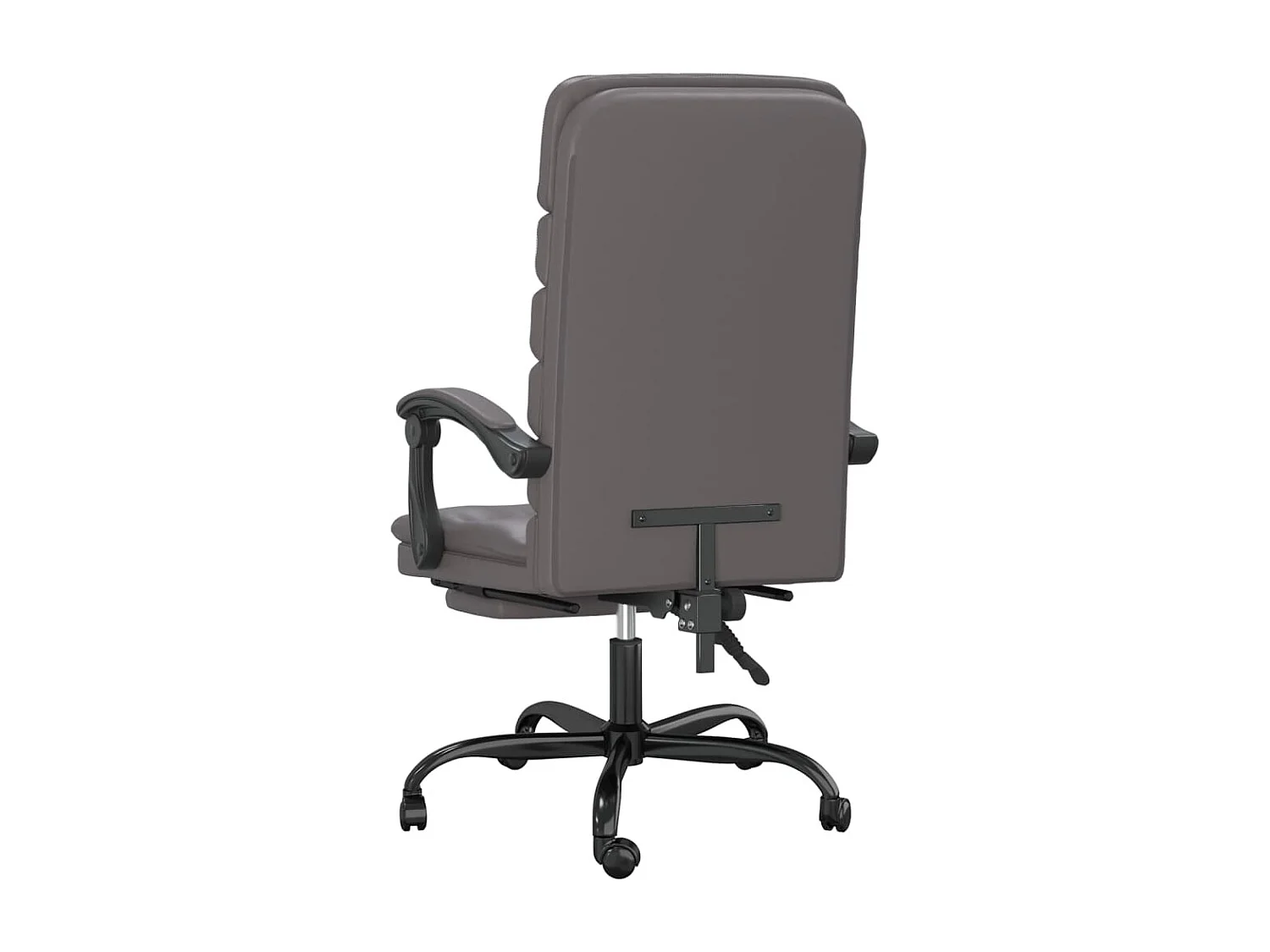 Fauteuil de massage inclinable de bureau Gris Similicuir