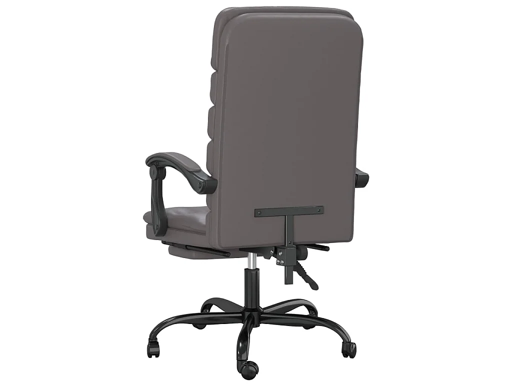 Kantoorstoel massage verstelbaar kunstleer grijs