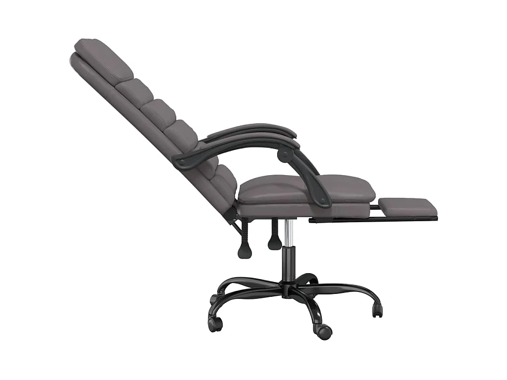 Kantoorstoel massage verstelbaar kunstleer grijs