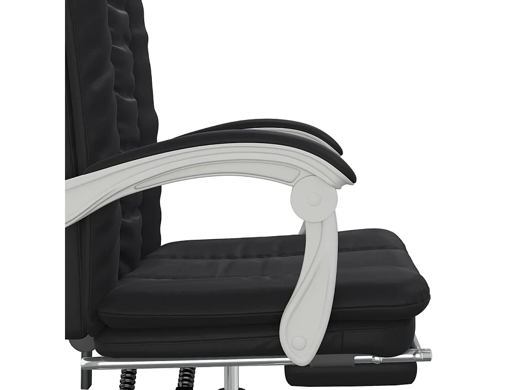 Fauteuil inclinable de bureau Noir Similicuir