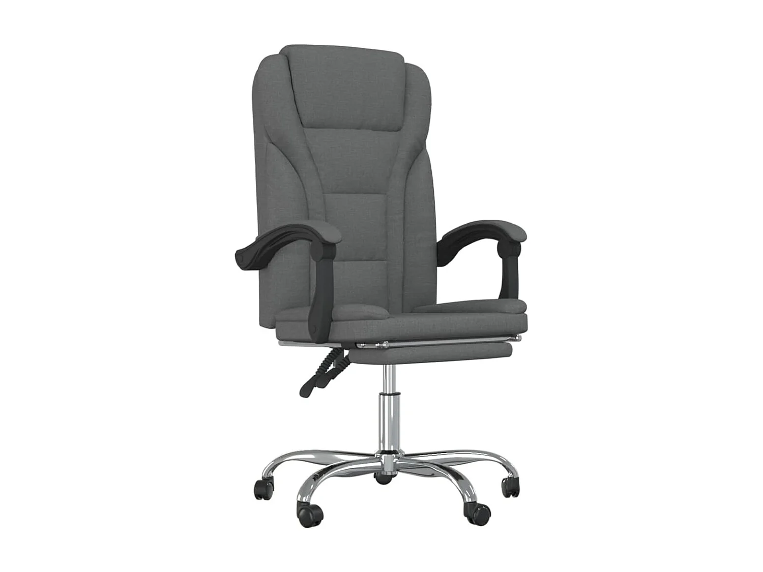 Fauteuil inclinable de bureau Gris foncé Tissu