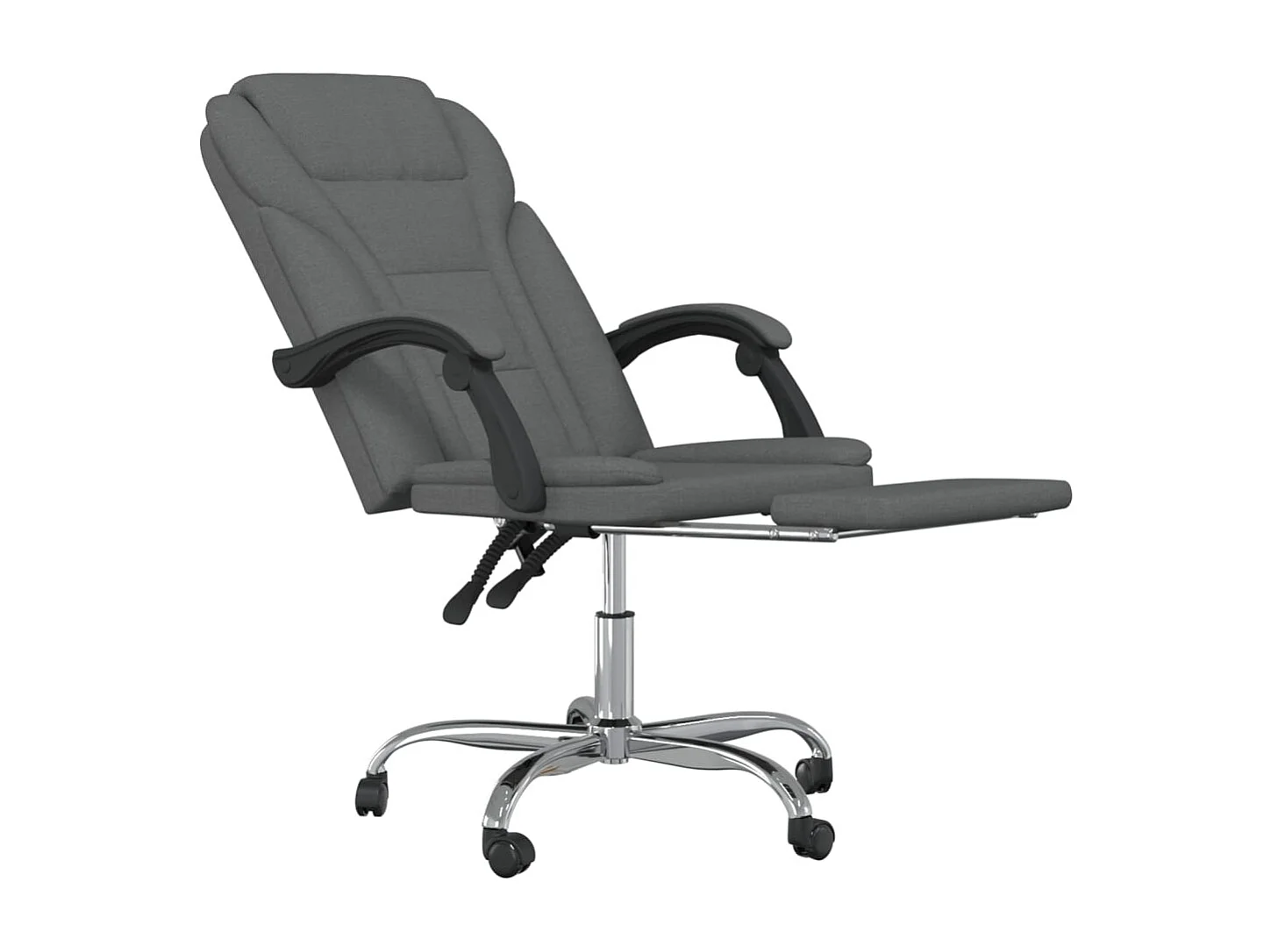 Fauteuil inclinable de bureau Gris foncé Tissu