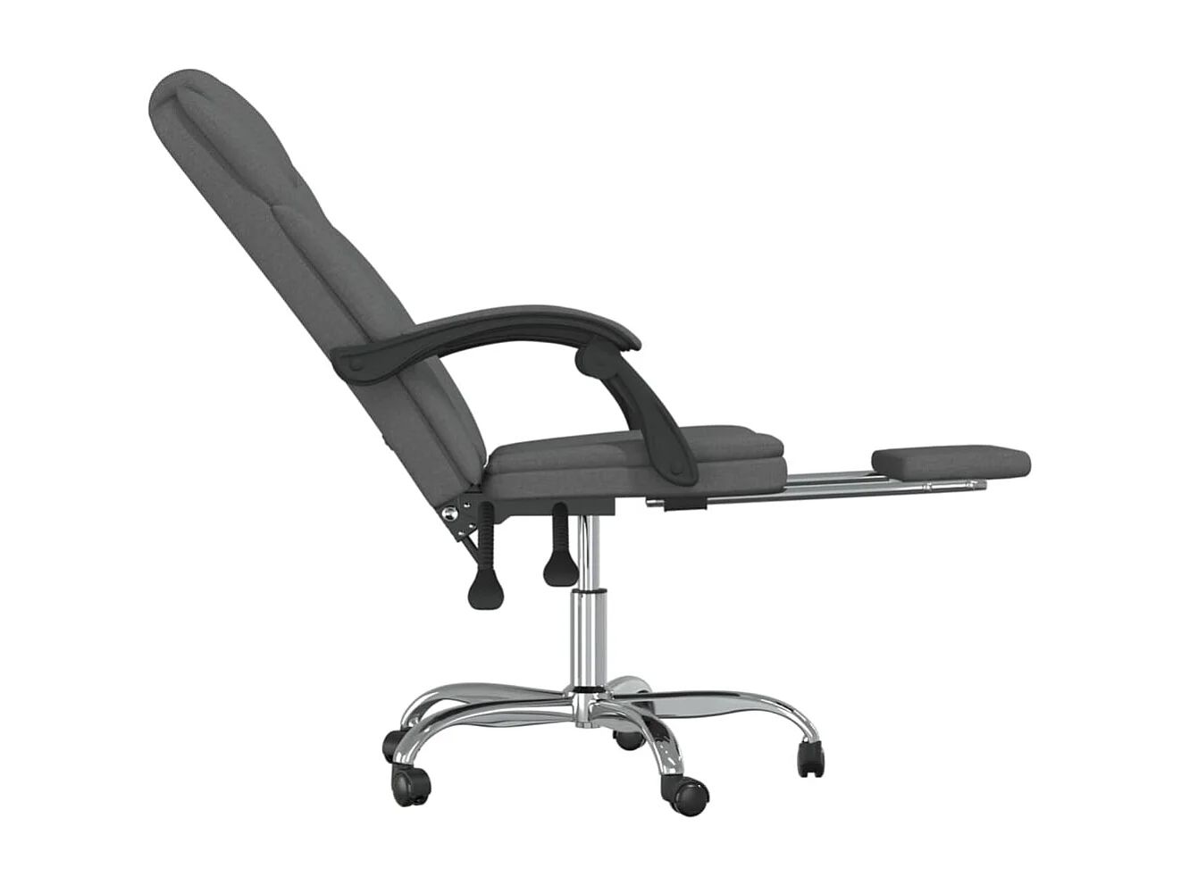 Fauteuil inclinable de bureau Gris foncé Tissu