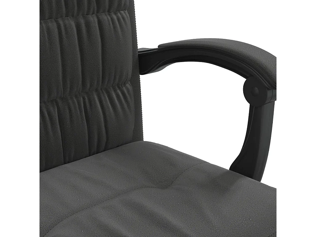 Silla de oficina reclinable terciopelo negro