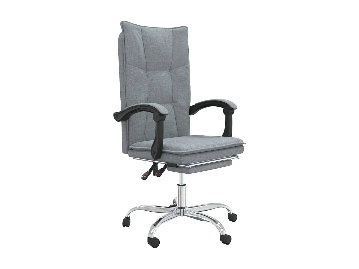 Fauteuil inclinable de bureau Gris clair Tissu