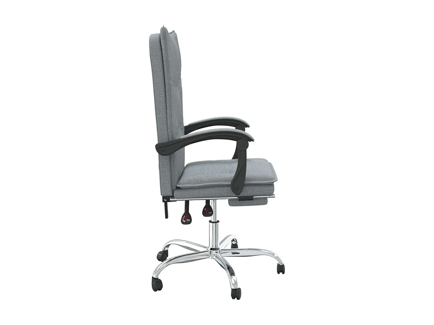 Fauteuil inclinable de bureau Gris clair Tissu