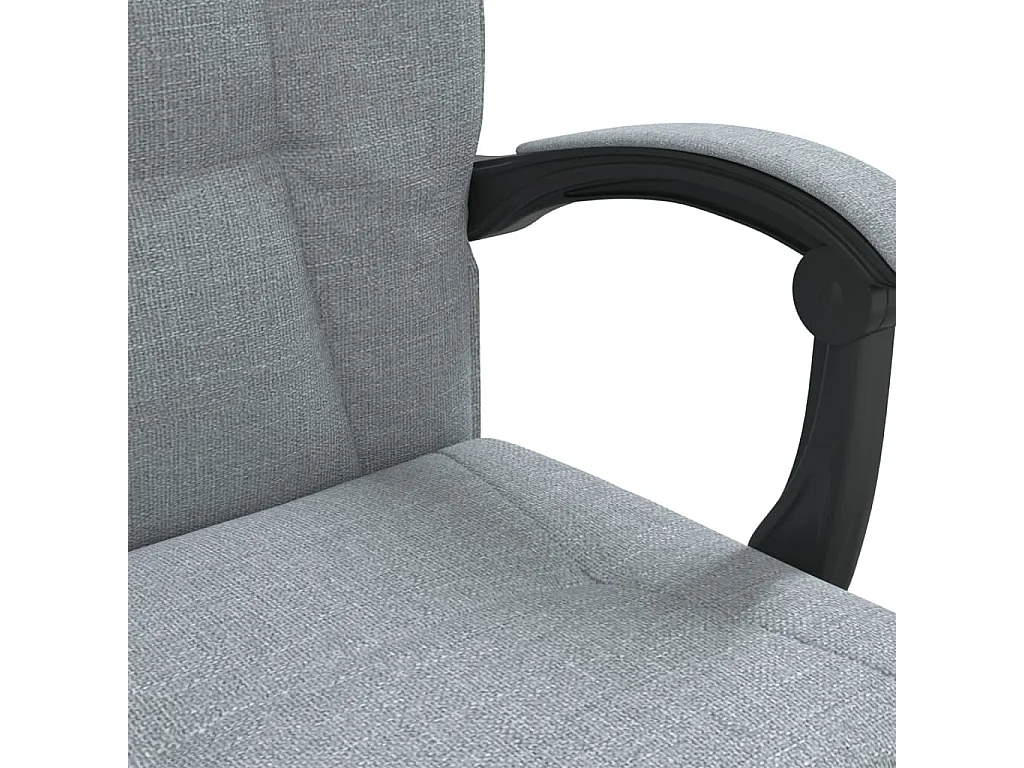 Fauteuil inclinable de bureau Gris clair Tissu