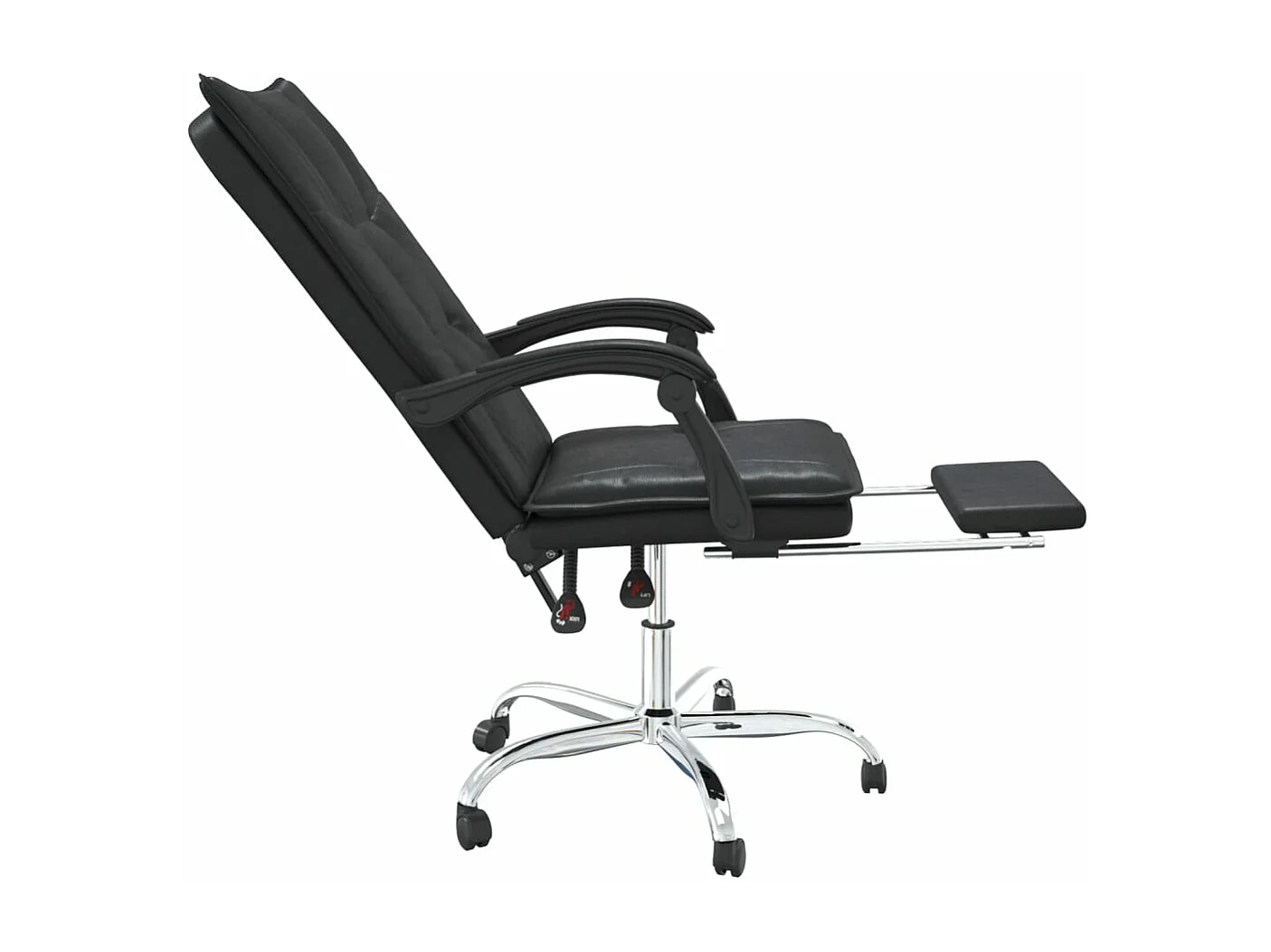 Fauteuil inclinable de bureau Noir Similicuir