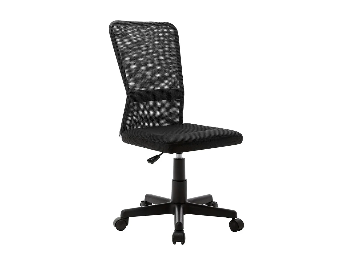 Chaise de bureau Noir 44x52x100 cm Tissu en maille