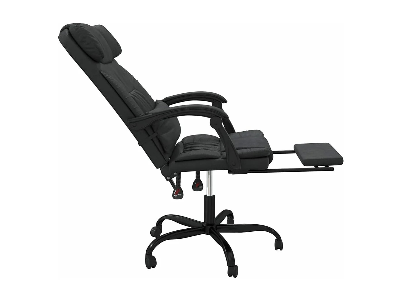 Fauteuil inclinable de bureau Noir Similicuir